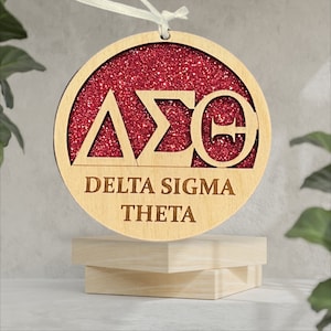 Delta Sigma Theta Sorority*Delta Sigma Theta Ornament*Delta Sigma Theta Decor*Delta Sigma Theta Gifts*Delta Sigma Theta Sisters*Ornaments