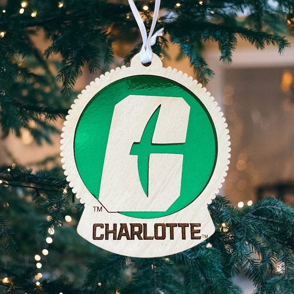 University of North Carolina Charlotte 49ers, UNCC Christmas Ornament, Charlotte North Carolina