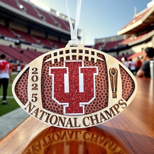 Indiana Hoosiers, National Champs, Indiana University, Ornament, Hoosiers Ornament image 1