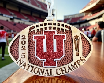 Indiana Hoosiers, National Champs, Indiana University, Ornament, Hoosiers Ornament