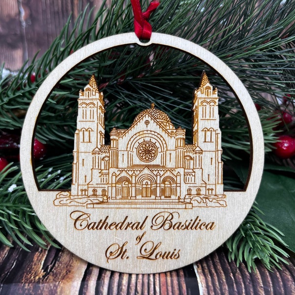Cathedral Basilica Of St Louis, Ornament, Cathedral Basilica Of St Louis Christmas, Cathedral Basilica Of St Louis Christmas Ornament