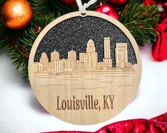 Louisville Skyline Ornament ** Louisville Ornament ** Louisville KY** Louisville Kentucky** Kentucky Ornament** Louisville Gift