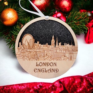 London, London Ornament, London Christmas, London Gift, London Christmas Ornament, London Vacation, Christmas Rome, London Family Vacation