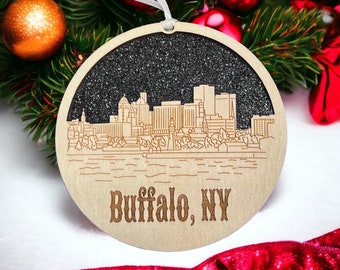 Buffalo Ornament, Buffalo Skyline Ornament, Buffalo New York, Buffalo Bills, Buffalo Bills Ornament,Buffalo Gift, Buffalo Christmas Ornament