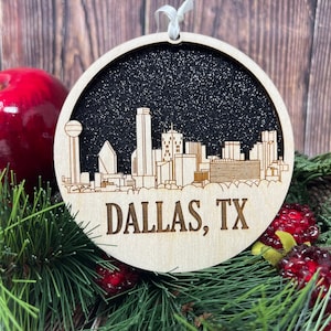 Dallas Ornament *** Dallas Skyline Ornament*** Dallas Texas Ornament*** Dallas TX Skyline *** Dallas Texas *** Texas Strong *** Dallas