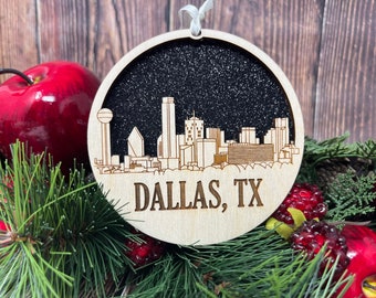 Dallas Ornament *** Dallas Skyline Ornament*** Dallas Texas Ornament*** Dallas TX Skyline *** Dallas Texas *** Texas Strong *** Dallas