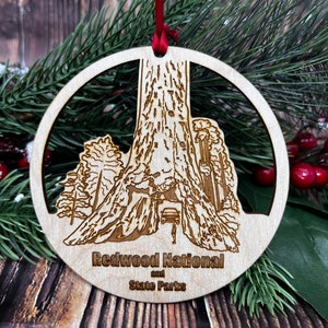 Redwood National Park Ornament ** Redwood Forest Ornament ** Redwood Mountain ** National- und Staatsparks ** Redwoods in Yosemite Geschenk **