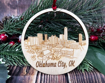 Oklahoma City Skyline Ornament **Oklahoma City Ornament **Oklahoma City Skyline**Oklahoma City OK**Oklahoma City Oklahoma**Oklahoma Ornament