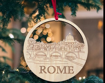 Rome, Rome Ornament, Rome Christmas, Rome Gift, Rome Christmas Ornament, Rome Vacation, Christmas Rome, Rome Family Vacation,