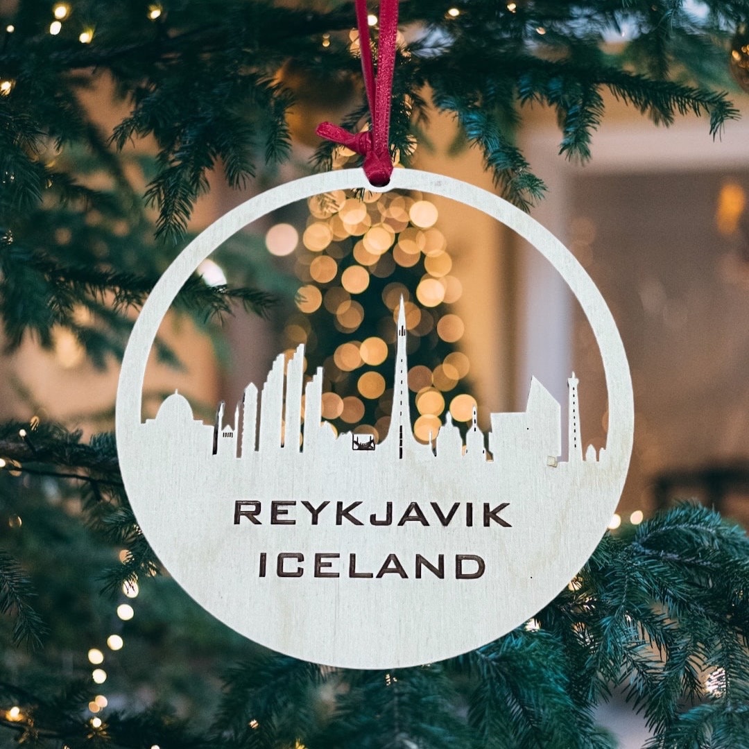 Reykjavík Skyline Ornament iceland Ornament reykjavík Iceland