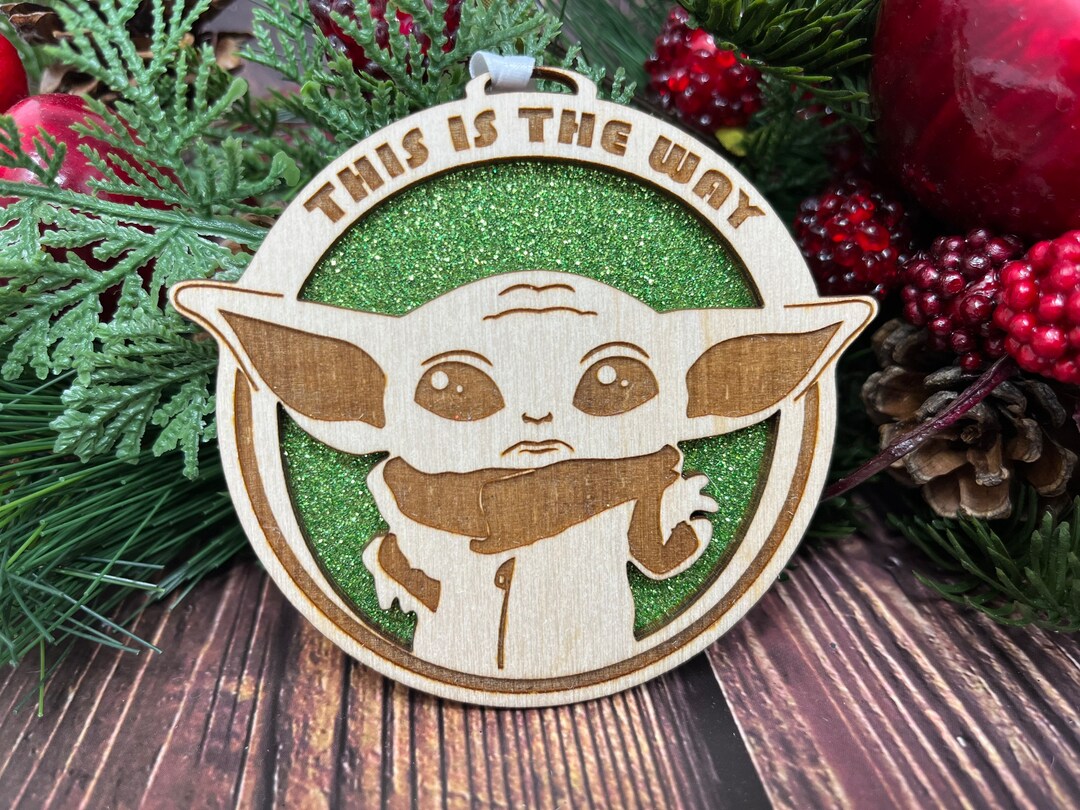 Baby Yoda, Star Wars, Baby Yoda Christmas, Baby Yoda Ornament, Baby Yoda Gift, Baby Yoda Star