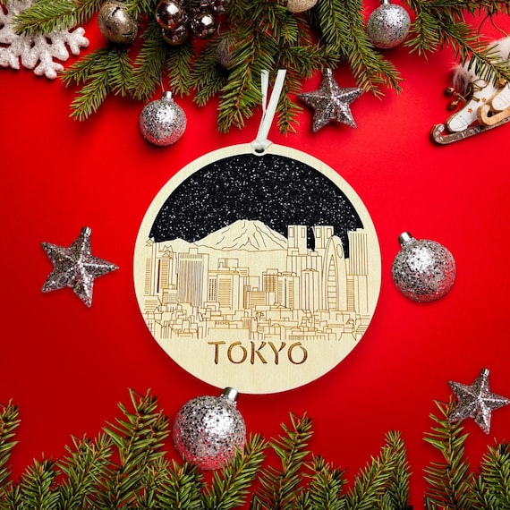 Tokyo, Tokyo Ornament, Tokyo Art, Tokyo Gift, Tokyo Christmas Ornament, Tokyo Vacation, Christmas Tokyo, Tokyo Family Vacation, Tokyo Gifts