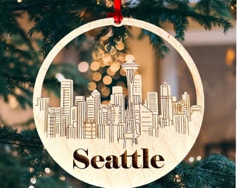 Seattle Skyline Ornament **Seattle Ornament **Seattle Skyline** Seattle WA** Seattle Washington** Washington Ornament** Seattle Décor