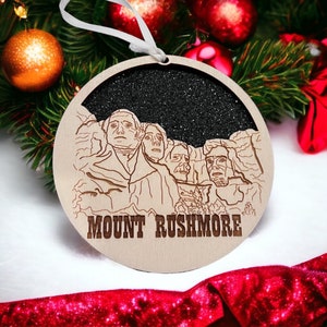 Mount Rushmore, Mount Rushmore Ornament, Mount Rushmore Gift, National Memorial Ornament, South Dakota Monument, President’s Ornament