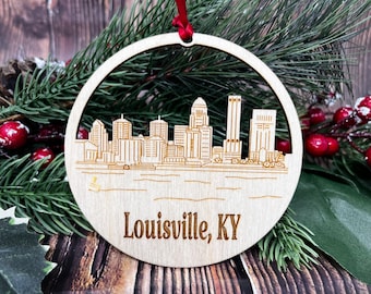 Louisville Skyline Ornament ** Louisville Ornament ** Louisville KY** Louisville Kentucky** Kentucky Ornament** Louisville Gift