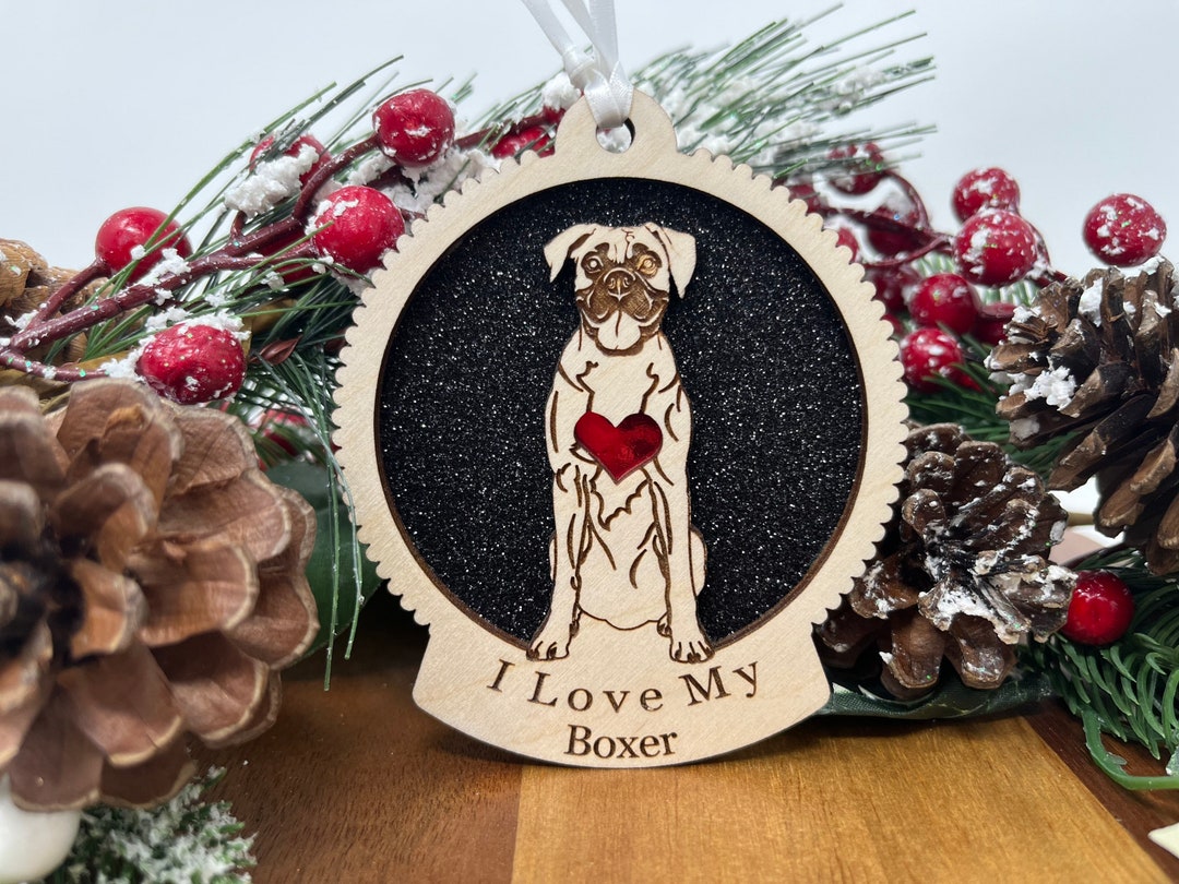 Adorno Boxer Adorno navideño Boxer Adorno navideño - Etsy España