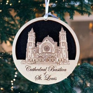 Cathedral Basilica Of St Louis, Ornament, Cathedral Basilica Of St Louis Christmas, Cathedral Basilica Of St Louis Christmas Ornament