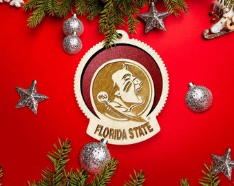 Handmade Florida State Seminoles Ornament – Personalized Seminoles Football Gift