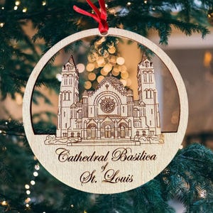 Cathedral Basilica Of St Louis, Ornament, Cathedral Basilica Of St Louis Christmas, Cathedral Basilica Of St Louis Christmas Ornament