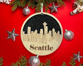 Seattle Skyline Ornament **Seattle Ornament **Seattle Skyline** Seattle WA** Seattle Washington** Washington Ornament** Seattle Décor
