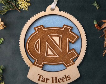 North Carolina, North Carolina University, North Carolina Tar Heels, North Carolina Ornament, North Carolina Gift, North Carolina Decor