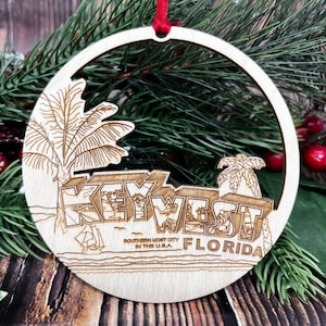 Key West, Key West Ornament, Key West Christmas, Key West Gift, Key West Christmas Ornament, Key West Vacation, Key West Family Vacation