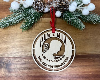 Pow-mia Ornamente,Holzpuw-MIA Weihnachtsschmuck,Militär ornaments