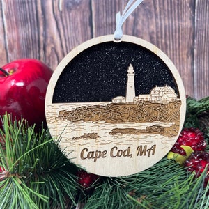Décoration de Cape Cod **Ornement de bord de mer MA **Cadeaux de Cape Cod**Cadeau national de Cape Cod**Cadeau de plage de Cape Cod**