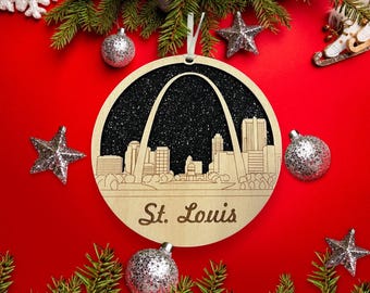 Saint Louis Skyline Christmas Ornament**Saint Louis Missouri Ornament **Saint Louis Ornament ** Saint Louis Skyline *** Saint Louis Missouri