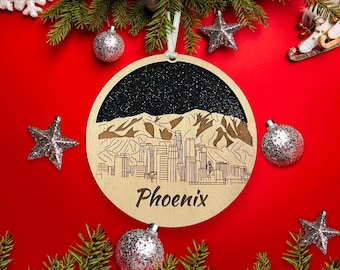 Phoenix Skyline Ornament **Phoenix Ornament **Phoenix Skyline** Phoenix AZ** Phoenix Arizona** Arizona Ornament** Phoenix Décor