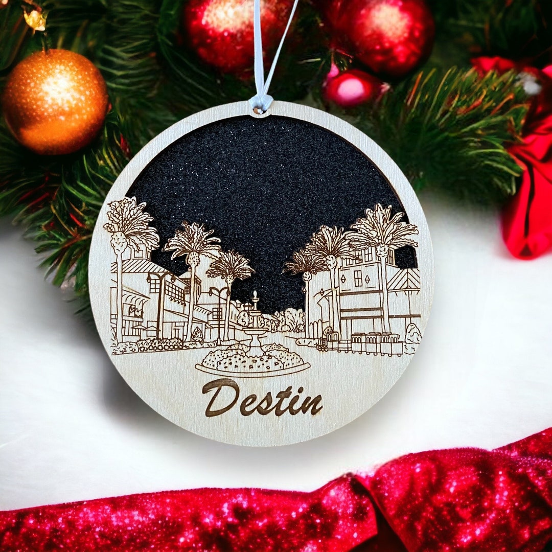 Destin, Destin Ornament, Destin Gift, Destin Art, Destin Ornaments