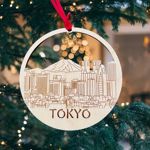 Tokyo, Tokyo Ornament, Tokyo Art, Tokyo Gift, Tokyo Christmas Ornament, Tokyo Vacation, Christmas Tokyo, Tokyo Family Vacation, Tokyo Gifts