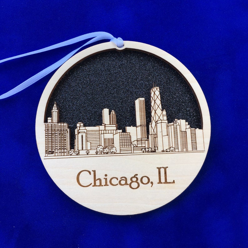 Chicago Skyline Christmas Ornament 