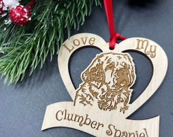 Clumber Spaniel Dog, Clumber Spaniel Ornament, Clumber Spaniel Breed, Clumber Spaniel Gifts , Clumber Spaniel Dog Christmas Ornament