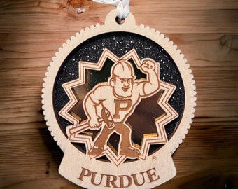 Purdue Pete, Purdue University Ornament, Purdue Boilermakers, Purdue Gifts, Purdue Football, Purdue Christmas, Purdue Art, Purdue Decor