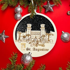St. Augustine, Augustine Ornament, St. Augustine FL Geschenk, Saint Augustine Weihnachtsschmuck, Saint Augustine Urlaub, Ornament