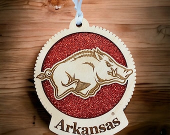 Arkansas, Arkansas Ornament, Arkansas Razorback, Arkansas Gifts, Arkansas Football, Arkansas Christmas, Arkansas Art, Arkansas Decor