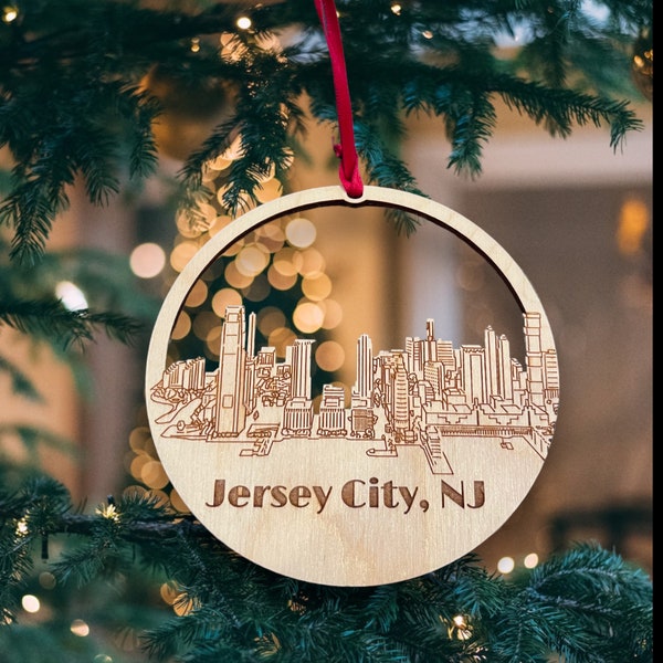 Jersey City, Jersey City Ornament, Jersey City Gift, Jersey City Art, Jersey City Ornaments, Jersey City Vacation, Jersey City Gambling