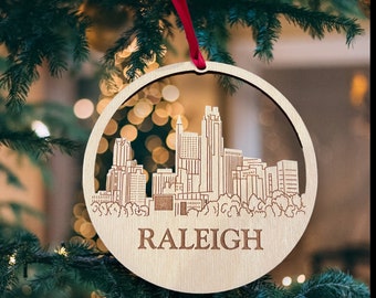 Raleigh Skyline Ornament **Raleigh Ornament ** Raleigh NC** Raleigh North Carolina** North Carolina Ornament**Raleigh decor**Raleigh Gift