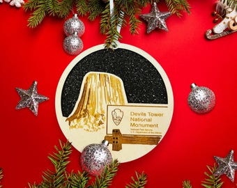 Devils Tower, Devils Tower Ornament, Devils Tower Christmas, Devils Tower Gifts, Devils Tower Christmas Ornament, Devils Tower Vacation