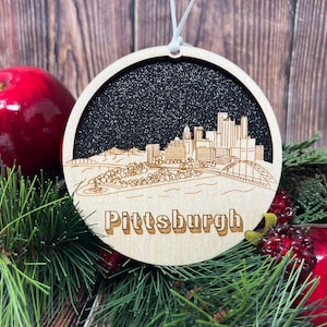 Pittsburgh Skyline Ornament, Pittsburgh Ornament ** Pittsburgh PA, Pittsburgh Steelers, Pittsburgh Pennsylvania, Pittsburgh Skyline, Pitt