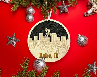 ボイシ アイダホ クリスマス オーナメント 磁器 両面 - Etsy 日本