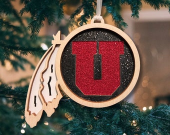 Utah Utes*Utah Utes Ornament*Utah Pac 12 Champs *Utah Utes Gifts*Utah 2022 PAC 12 Champs*Utah Ornament*Pac 12 Champs*Utah Football*Utah Gift