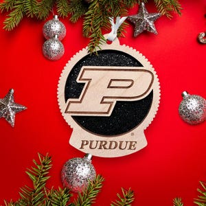 Handmade Purdue Pete Ornament – Personalized Boilermakers Football Gift