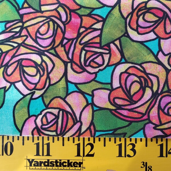 Stained Glass Fabric Etsy