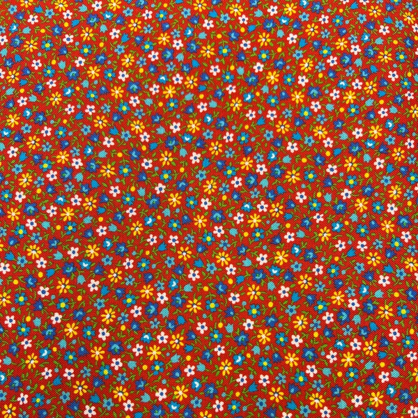 Calico Cotton Fabric Etsy