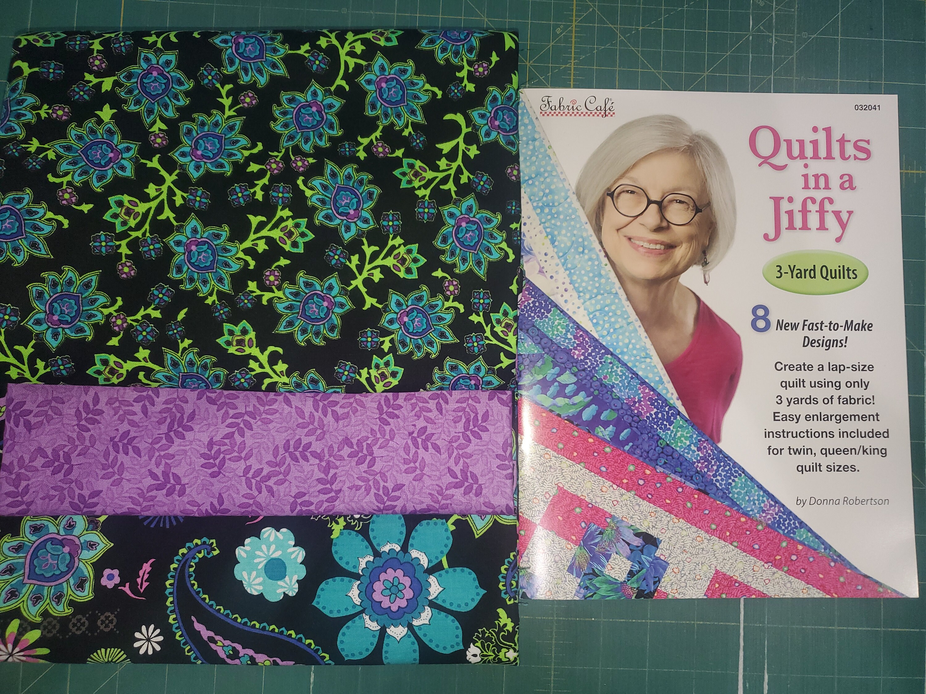 Quilts in A Jiffy by Donna Robertson 3 Yard Easy Quilt Kit Etsy