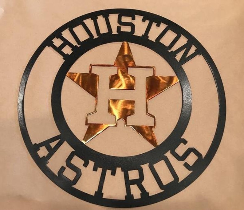 Houston Astros Metal Sign Houston Rockets Houston Texas