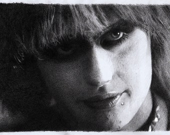 Print - pencil drawing - Pris Bladerunner - sizes 8" x 12" to poster