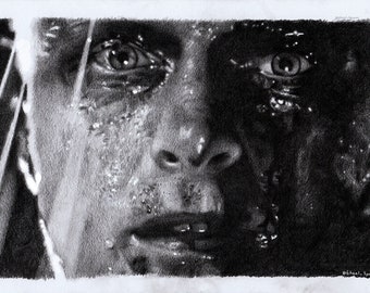 Print - pencil drawing - Bladerunner - sizes 8" x 12" to poster